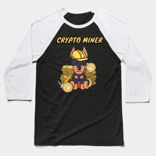 Funny Alsatian  is a Crypto Miner Baseball T-Shirt